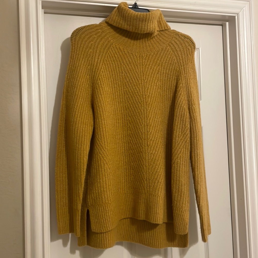 Yellow Madewell turtleneck